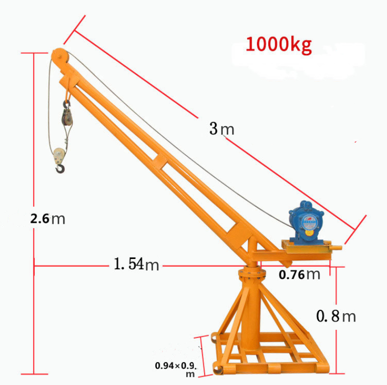 mini crane 1000kg