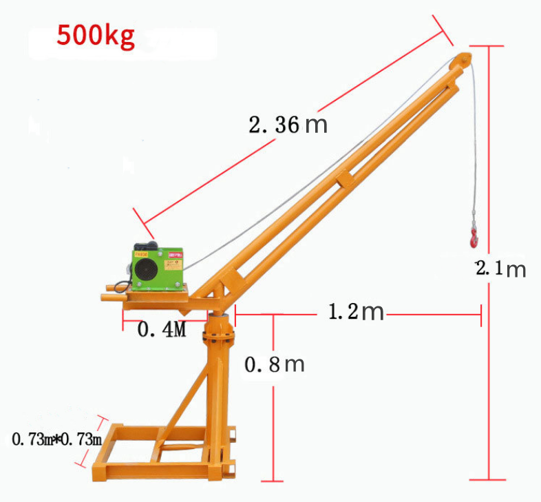 mini crane 500kg 