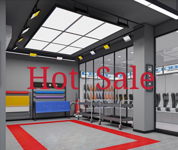 Aluminum Housing Industrial Lighting 1600W Seamless Connection Car Showroom Lamp