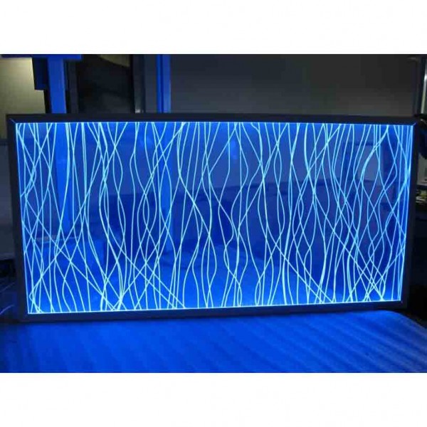 295x595mm Engraved RGB RGBW LED Wall Mounted Panel Light Fixtures