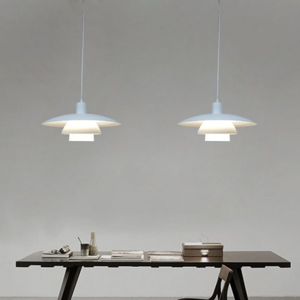 latest Nordic Modern Indoor Decorative 39cm Umbrella White LED Pendant Light