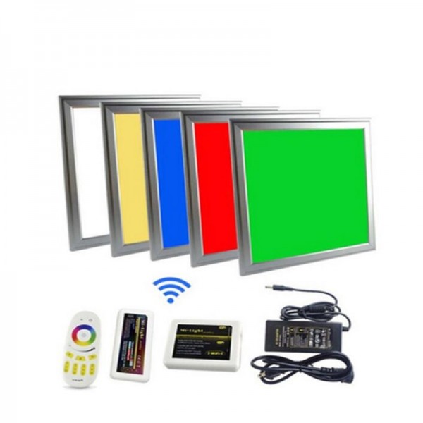Infrared control Yellow Frame 18W Recessed RGB LED Panel Lamp 30×30