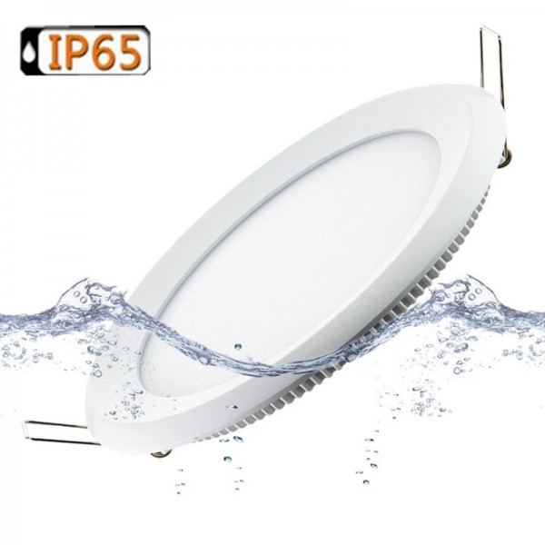 15W 175mm Recessed Round IP65 Waterproof LED Panel Light For Clean Room