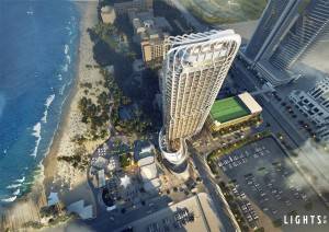 Architectural Modeling Services - Le Meridien Mina Seyahi – Hotel Extension – Lights CG