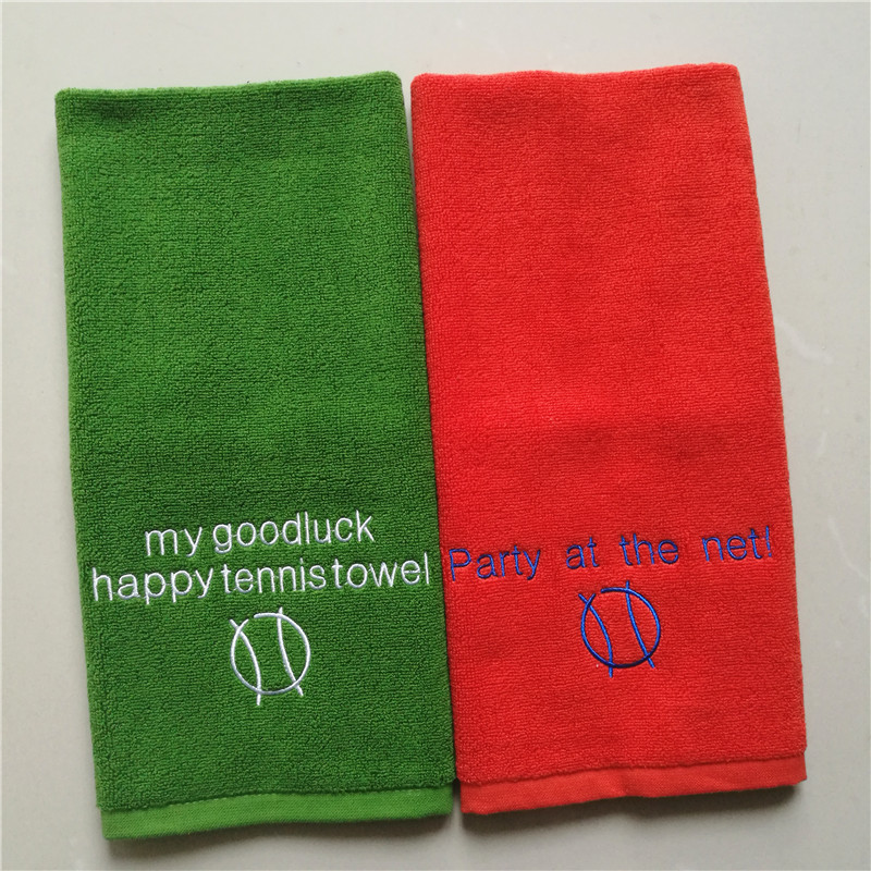 100% cotton custom logo design embroidered gym sport towels