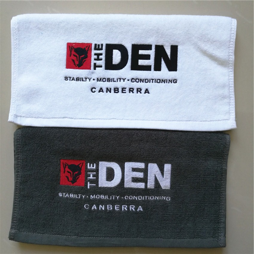 100% Cotton Towel Five Star Custom Embroidered Logo Gym Towels