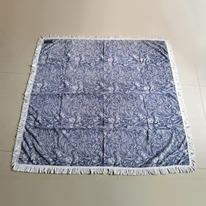 Hot-selling Round Beach Towel 100% Cotton - 100% cotton suqare blanket with tassel,designer beach towel – LH