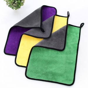 Hot Selling for Hair Towel Microfiber - Cheap Customized Logo Promotional Microfiber Car Towel Thick Wash Cloth – LH
