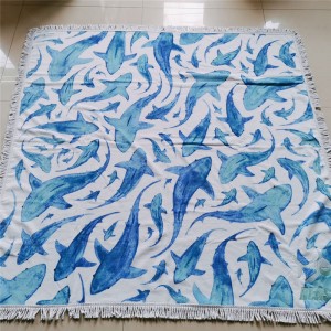 Popular Design for Slogan Towel - 450gsm soft flannel custom print towel blanket with custom packing – LH
