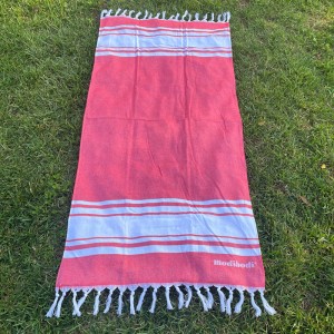 Oversized Stripe Turkish Beach Towel WithTassel...