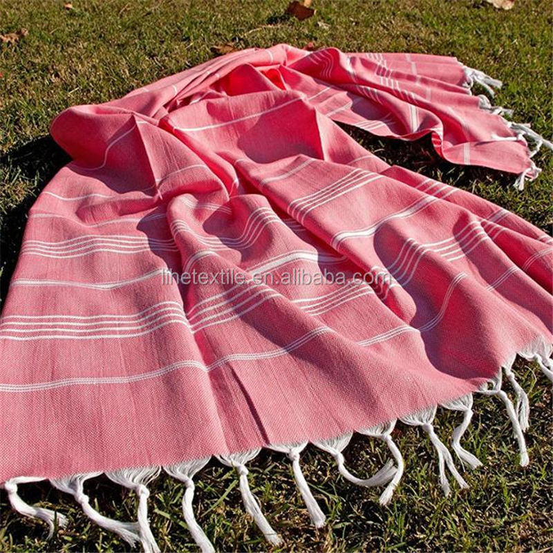 High Quality Sandfree towel - Turkish Beach Towels 100x180cm 100% Cotton fouta towel with tassels – LH