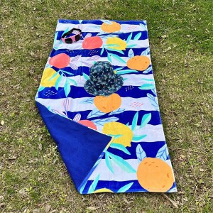 China wholesale Sport Towel Microfiber - Popular towel 100% cotton woven and printed design beach towel – LH