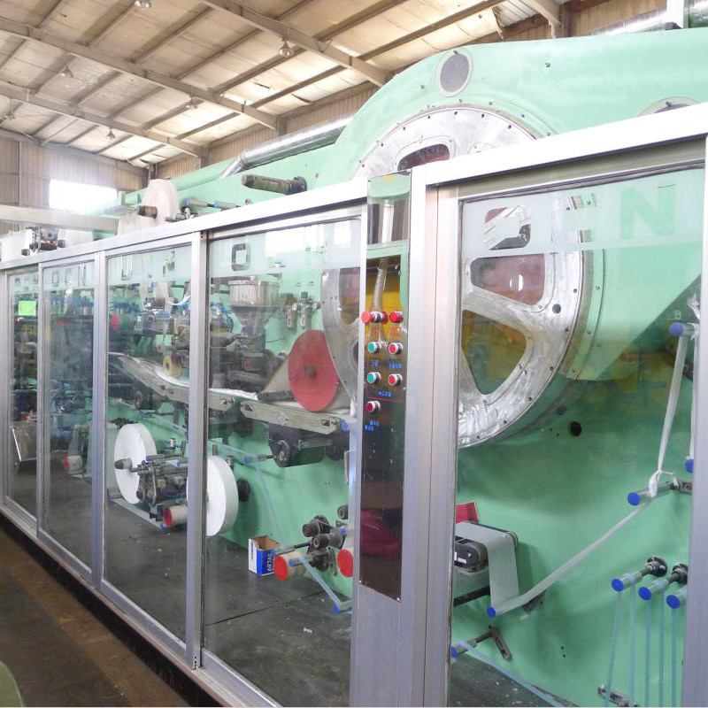China High Quality Sanitary Napkins Making Machine Supplier –  Auto Winged sanitary napkin Machine with quick-pack machine – MACHINERY
