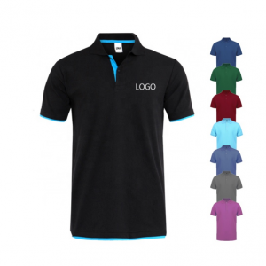 high quality custom logo collar shirt golf polo t shirt 100% cotton polo tshirts plain mens polo shirts
