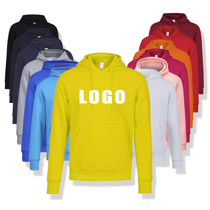 high quality new styles sweater thick cotton hoodie plain custom logo bulk men fleece thick pullover hoodies    