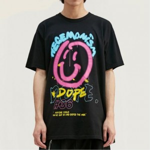 High Quality Graphic T Shirts Women Manufacturers - Spring and summer new design graffiti smiley graphic T-shirt loose cotton oversized printed T-shirt – Lijinghui