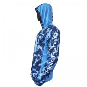 UPF 50 Sublimation Sun Long Sleeve OEM Performance Custom Logo UV Protection Quick Dry Fishing T Shirts Jacket Hoodie Jersey