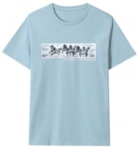Wholesale men slim fit short sleeve round neck blue shirt men’s blank t-shirt 100% cotton plain custom tshirt