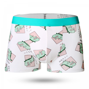 Wholesale fashion printed boxer shorts briefs sexy underwear mens custom