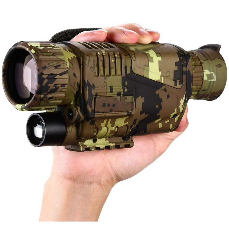 Digital Night Vision Monocular 5×8 Optics Scope Night Vision Infrared Monocular with 16GB Card for Hunting Observe