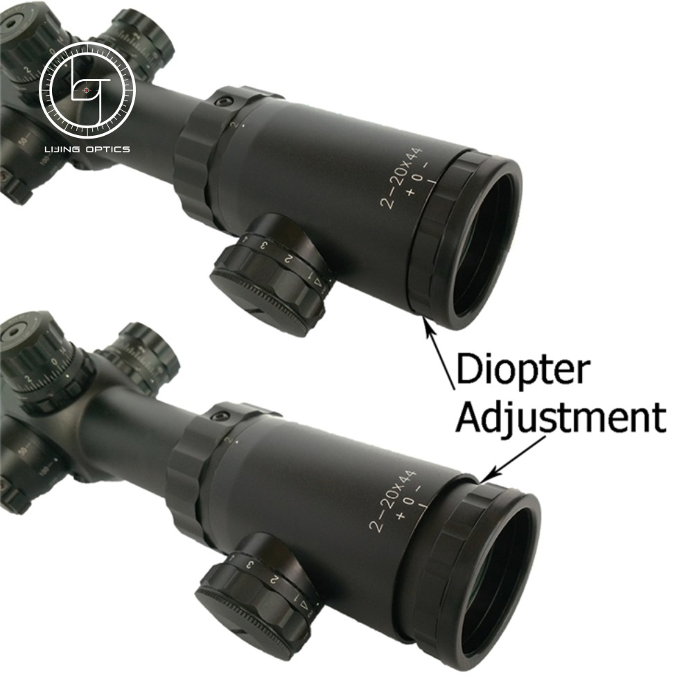 Long range waterproof SFP Rifle Scope 2 20×44 hunting scope for adult with FMC lens