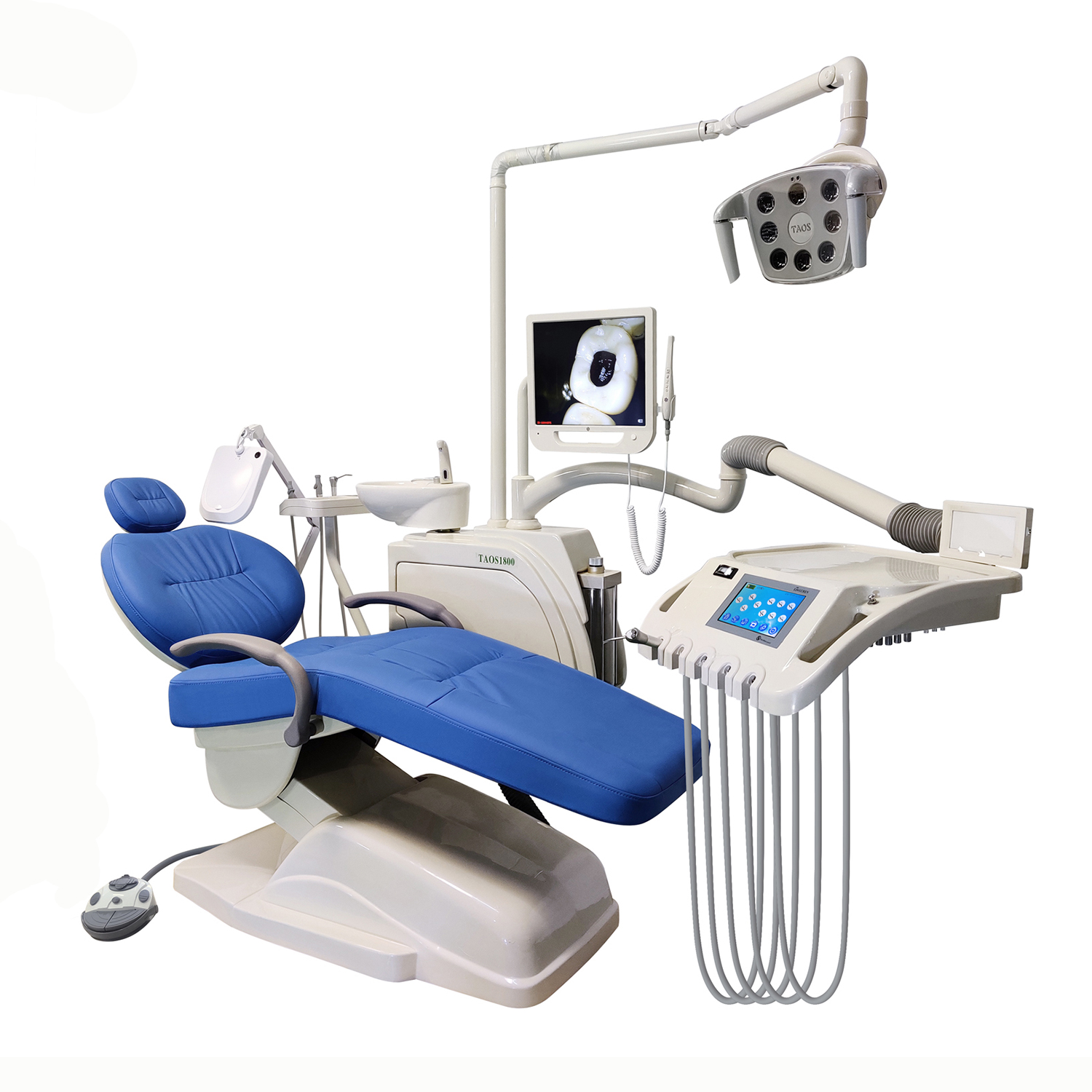 China Cheap Dental Chair Cost Factories –  Intelligent Touch Screen Control Dental Chair Unit TAOS1800 – Lingchen