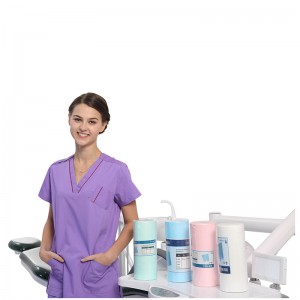 Disposable Bibs Dental Supplier –  Disposable waterproof 3 layers dental bibs roll – Lingchen