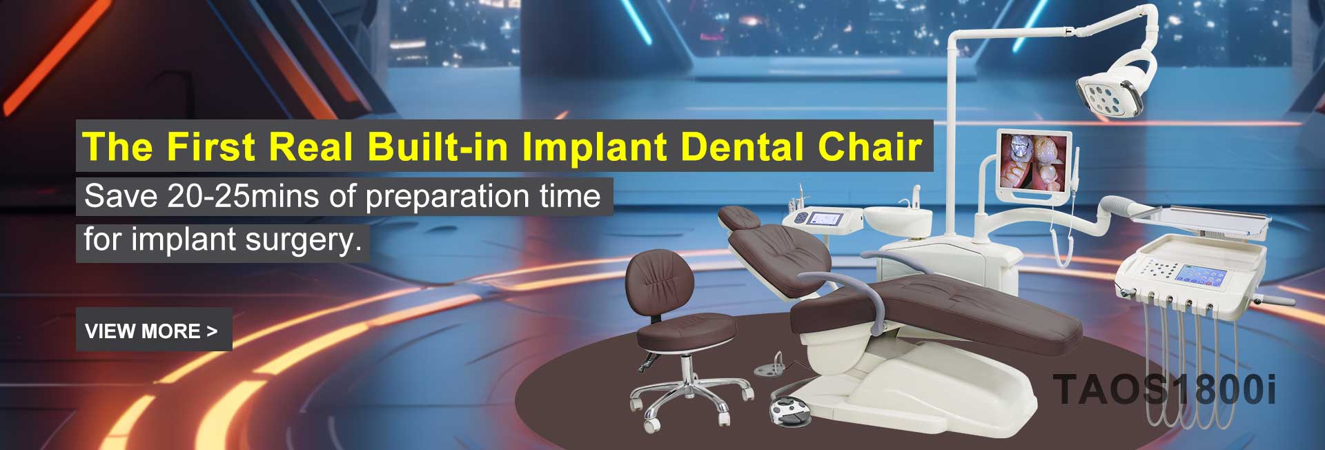 Cadeira cirúrgica para implantes dentários TAOS1800i