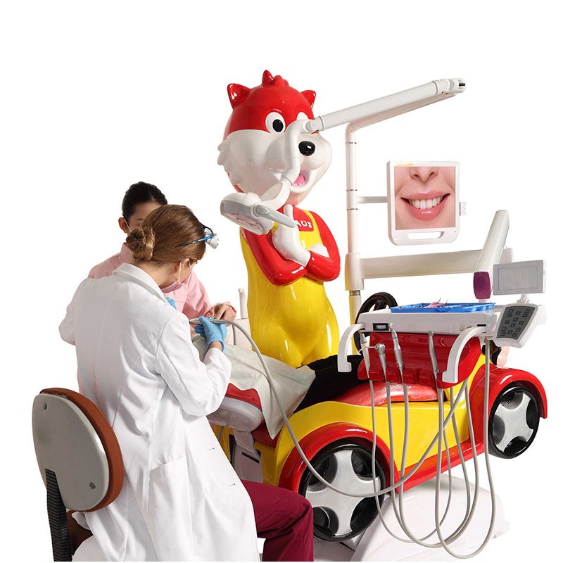 China Cheap Best Dental Chair Brand Pricelist –  Unique design kids dental chair Q2-Tom & Jerry – Lingchen