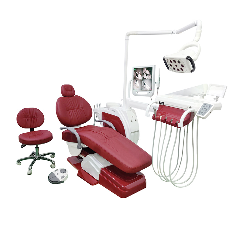 Mobile Dental Chair Pricelist –  Multifunctional built in electric suction dental chair unit TAOS900 – Lingchen