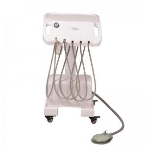 Dental surgical trolley with 550w compressor