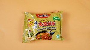 Subministrament de fàbrica de fideus instantanis 2x ramen de fideus de Corea amb sabor a pollastre calent