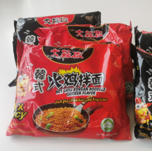 Korean noodles instant custom ramen noodles 3X spicy hot chicken flavor ramen