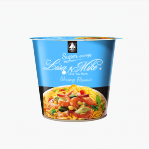 Customize big cup bowl shrimp flavor ramen cup noodles
