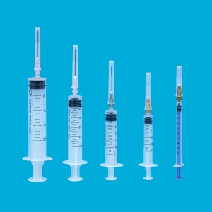 Manufacturer Medical Disposable Syringe with Needle 3 parts