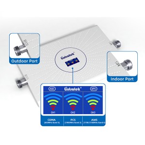 Բարձր արդյունավետությամբ Lintratek B1 B3 B8 B20 Արտադրող 2g 3G 4G Triple Band Repeater Ics Digital Mobile Signal Repeater