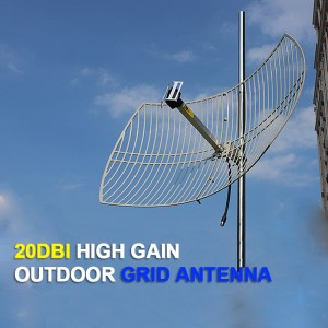 Dcs gsm 900 lte gaýtalaýjy 3g 4g üçin 5g açyk parabolik gözenek antenna