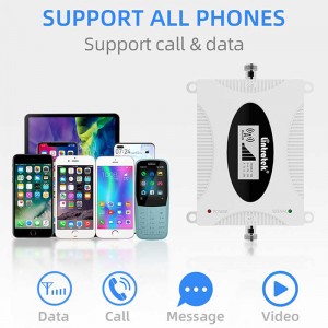 KW16L-Pro 4G mobile signal booster white upgrade core chip AGC function 65dB gain support DCS LTE Band 28 with color sticker customized service