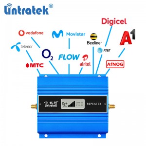 China Supplier Lintratek Dual Band 2g 3G 4G Mobile Repeater 850/2100MHz Cellular Signal Amplifier