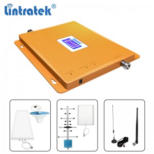 Kort ledtid för Lintratek Dual Band 900/1800MHz Mobiltelefon Repeater Mobil signalförstärkare för hemmakontor
