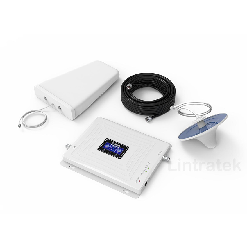 Lintratek Amplificador 900 Lte Bts Signal Repeater Hotel Mobile 2g 3g 4g Cdma GSM Tri Band Signal Booster For Vodafone