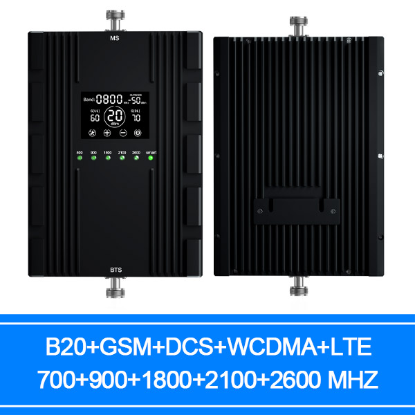 china 20dbm Smart Touch Screen 70dB AGC MGC ALC Function 4G LTE 2600MHz Mobile Signal Booster repeater
