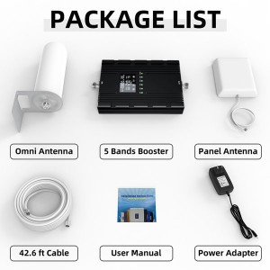 AA20 vendita all'ingrosso 5 bande MGC Lte 4G 800MHz Mobile Signal Booster Phone Repeater per l'Europa Africa