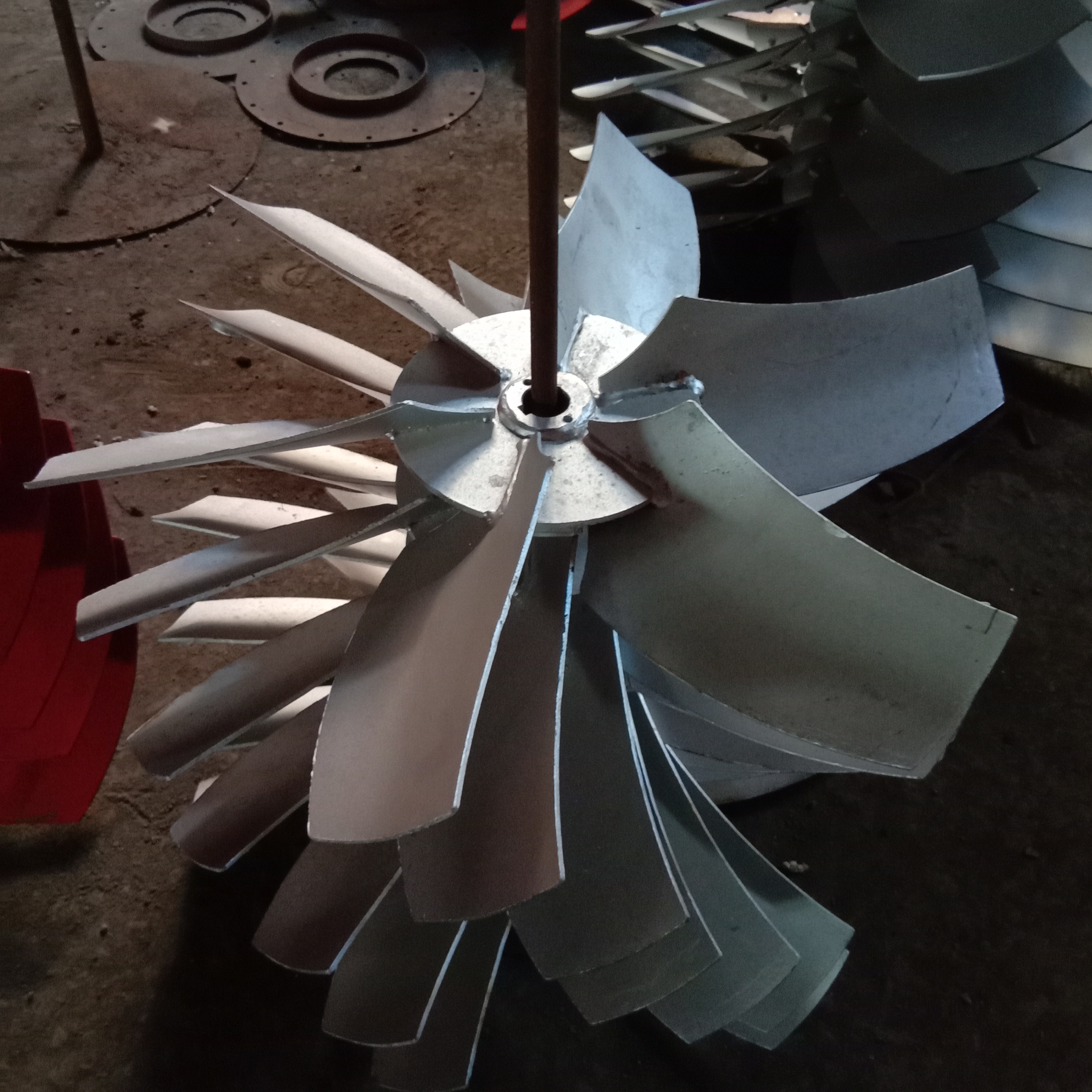 axial impeller (axial fan parts) steel blade  stainless steel