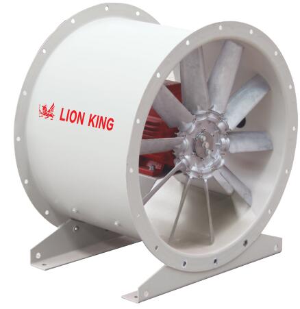 High efficiency vane axial fan for commercial building