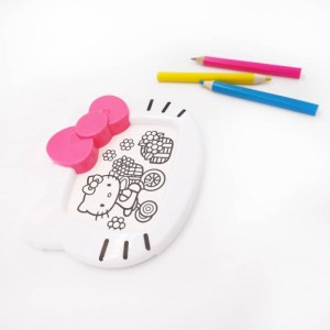 OEM educational toys of hello kitty shape drawing board