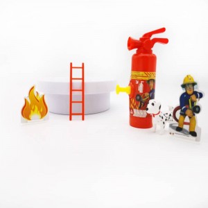 Kids firefighter play set plastic toy pretend kid toy for children puzzle game