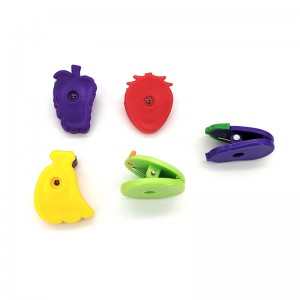 Cute Fruit Shaped Plastic Stationery Clips For Student