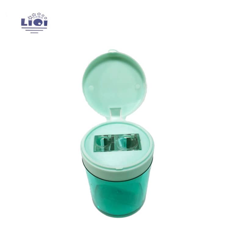 Well-designed Stationery Geometry - Round high quality multi-color mini safety pencil sharpener – LiQi