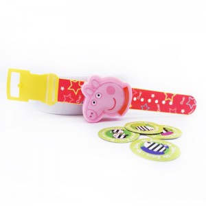 Lovely peppa pig watch with candy toys